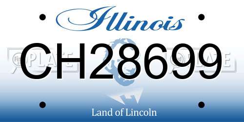 CH28699 Illinois License Plate