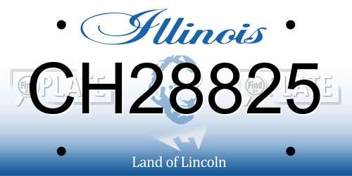 CH28825 Illinois License Plate