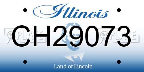 CH29073 Illinois License Plate