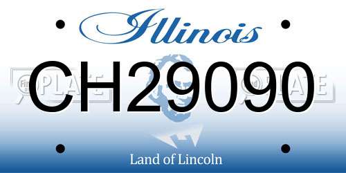 CH29090 Illinois License Plate