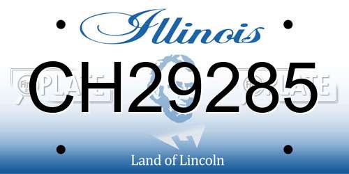 CH29285 Illinois License Plate