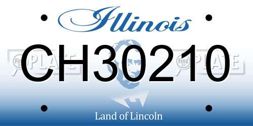 CH30210 Illinois License Plate