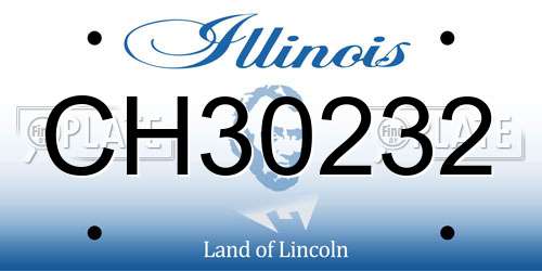 CH30232 Illinois License Plate