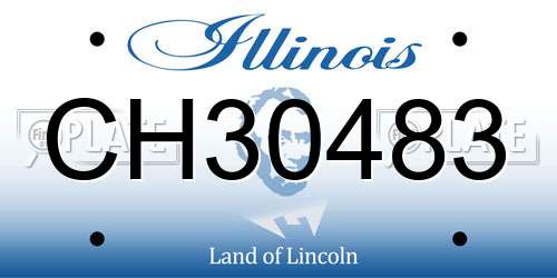 CH30483 Illinois License Plate