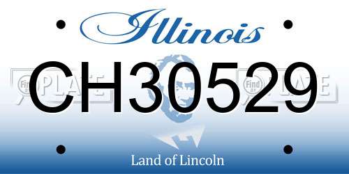 CH30529 Illinois License Plate