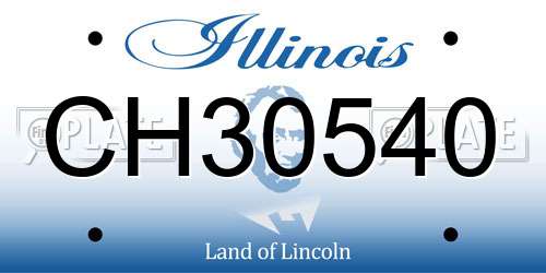 CH30540 Illinois License Plate