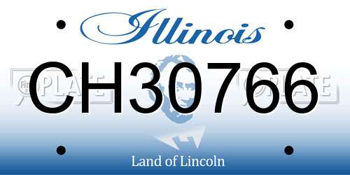 CH30766 Illinois License Plate