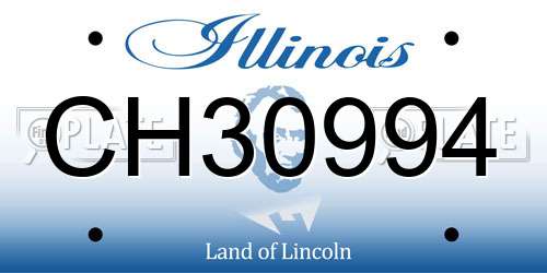 CH30994 Illinois License Plate