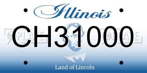 CH31000 Illinois License Plate