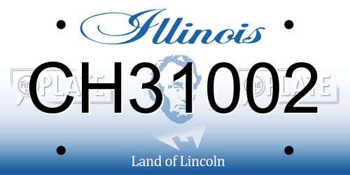 CH31002 Illinois License Plate