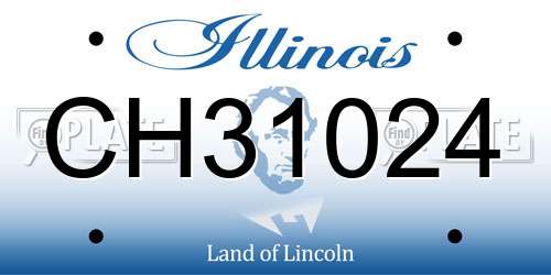 CH31024 Illinois License Plate