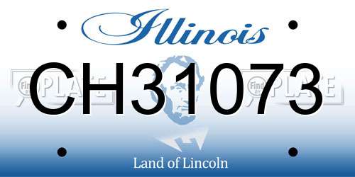 CH31073 Illinois License Plate