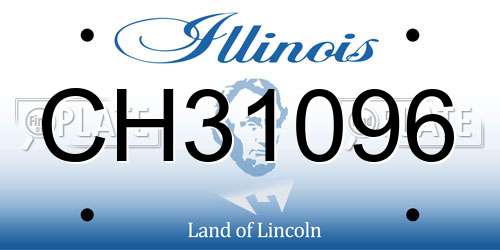 CH31096 Illinois License Plate