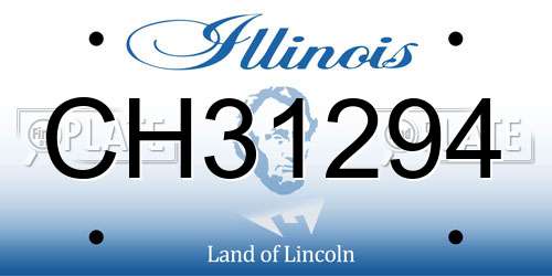 CH31294 Illinois License Plate