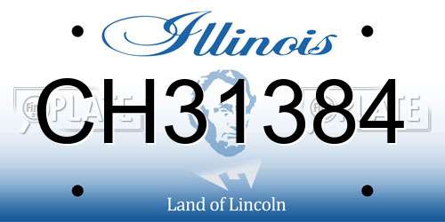 CH31384 Illinois License Plate