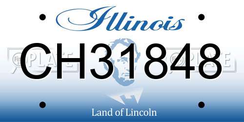 CH31848 Illinois License Plate