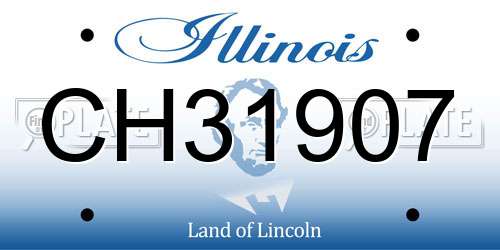 CH31907 Illinois License Plate