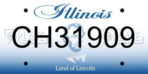 CH31909 Illinois License Plate