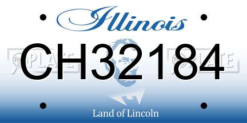 CH32184 Illinois License Plate