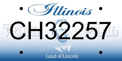 CH32257 Illinois License Plate