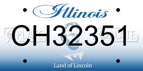 CH32351 Illinois License Plate