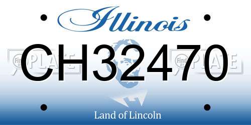 CH32470 Illinois License Plate