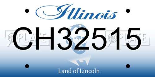 CH32515 Illinois License Plate