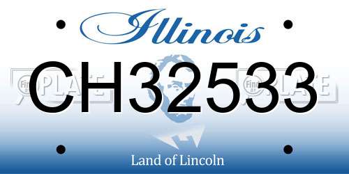 CH32533 Illinois License Plate