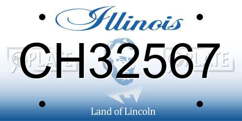 CH32567 Illinois License Plate