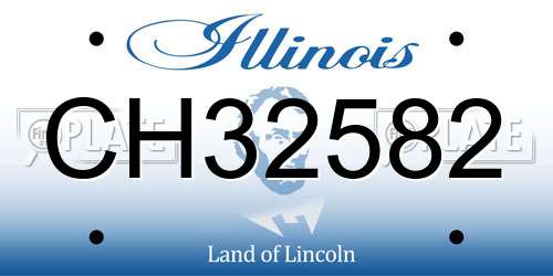 CH32582 Illinois License Plate