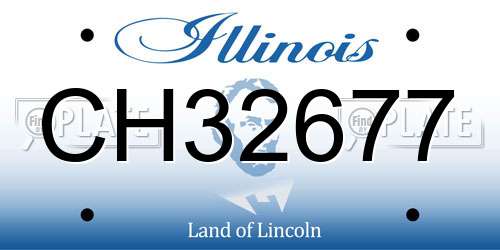 CH32677 Illinois License Plate
