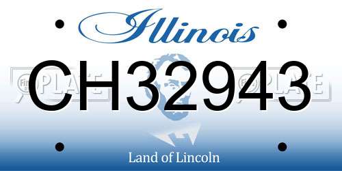 CH32943 Illinois License Plate