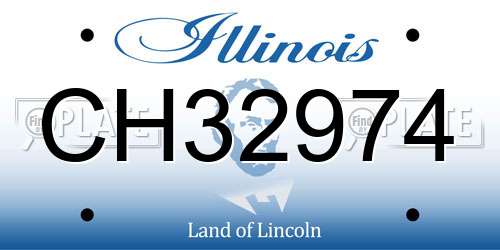 CH32974 Illinois License Plate