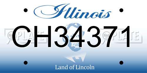 CH34371 Illinois License Plate