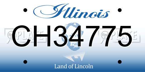 CH34775 Illinois License Plate