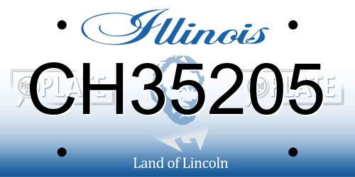 CH35205 Illinois License Plate