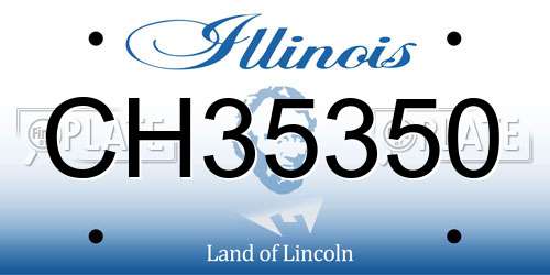 CH35350 Illinois License Plate