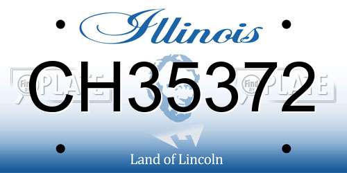 CH35372 Illinois License Plate