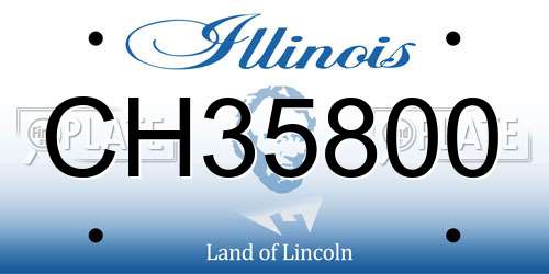 CH35800 Illinois License Plate