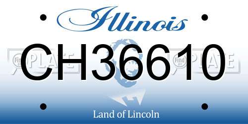CH36610 Illinois License Plate