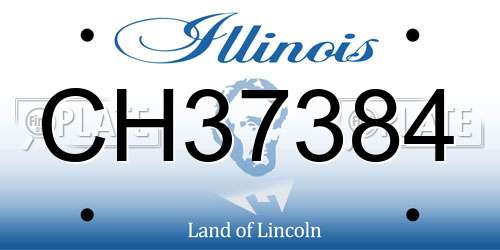 CH37384 Illinois License Plate