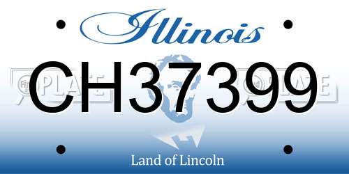 CH37399 Illinois License Plate