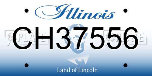 CH37556 Illinois License Plate