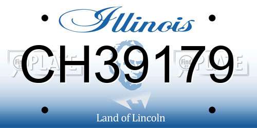 CH39179 Illinois License Plate