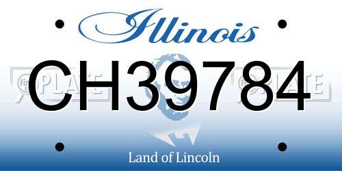 CH39784 Illinois License Plate
