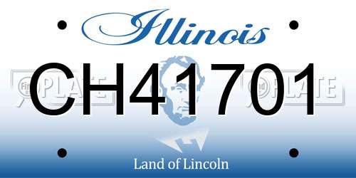 CH41701 Illinois License Plate