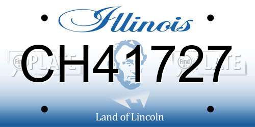 CH41727 Illinois License Plate