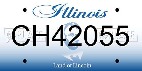 CH42055 Illinois License Plate