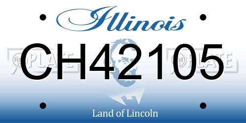 CH42105 Illinois License Plate