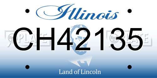 CH42135 Illinois License Plate